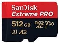SanDisk 512GB MicroSDXC Card Extreme Pro Compatible with DJI Avata 2, Mini 4K Drones (SDSQXCD-512G-GN6MA) with Read Speed up to 200 MB/s Bundle with 1 Everything But Stromboli MicroSD Card Reader