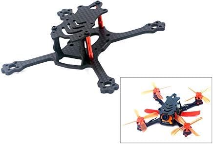 Usmile ALFA-Genie110 110mm 2.4 inch FPV Frame Stretch X Micro Carbon Fiber Quadcopter Frame Kit Mini Quad FPV Racing Drone with 2.5mm Arm Support for Runcam Micro Swift, Micro Sparrow FPV Camera