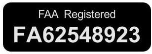 Comfort House Drone Registration Sticker - FAA Drone Registration Label - FAA Number Identification Tag # M0083