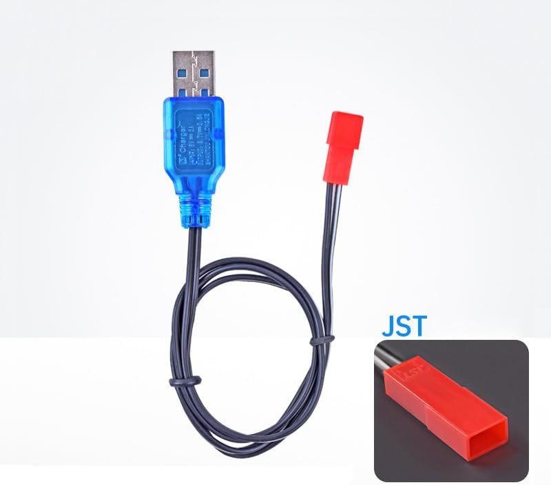 2 Pcs 3.7V 800mAh 25C 902540 Rechargeable Lipo Battery JST Plug with USB Charger for X56W X400 X400W X300C X400C X800 HS110 HS200 S670 V950hd S1750 V2450 X500 HJ818H J819S RC Quadcopter