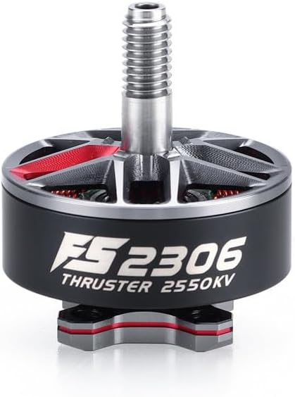 FS 2306 1750KV 1960KV 2550KV Brushless Motors for DIY FPV Racing Drone Quadcopter RC Hobby Models (Red 1960KV)