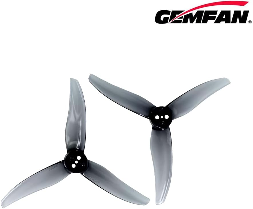 8pair Gemfan Hurricane 3520 Propeller 3.5X2X3 3-Blade Props for 3.5 Inch Quad with 1.5mm 3 Holes 1806-2004 Brushless Motor RC FPV Racing Drones Parts DIY