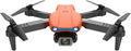 Sonilco E99 Mini Drone with Dual Camera, Altitude Hold, One-Key Takeoff/Landing, Foldable Design, Gyroscope, Headless Mode, 2 Batteries, 9¨C12min Flight Time, Brushed Motor ¨C Wi-Fi FPV Drone for Beginners & Teenagers (Ages 14+) (Orange)
