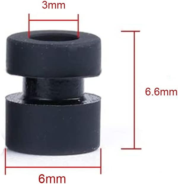 Stretchy Soft RC M3 Rubber Damper Balls Anti-Vibration Washer Damping Spacer for F4 F7 FPV Racing Flight Controllers Drone Accessories (60pcs) (Mix Color)