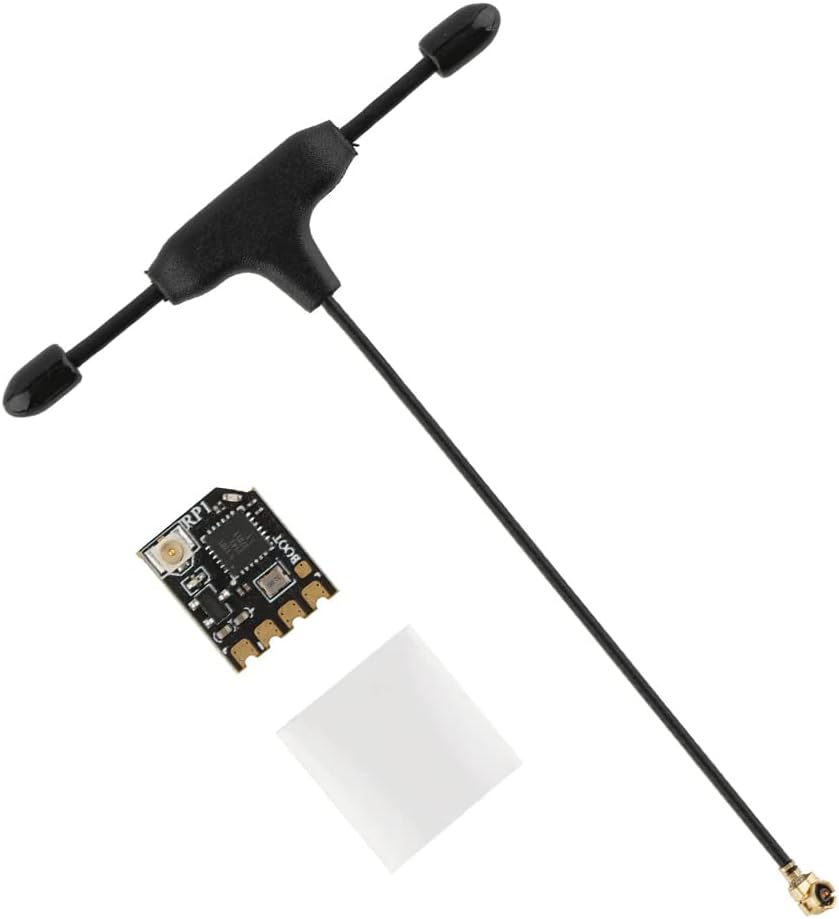 RadioMaster 2.4GHz RP1 ELRS FPV Receiver ExpressLRS Nano Receiver Come with 65mm UFL T Antenna for TX16S TX12 Zorro ELRS RC Transmitter