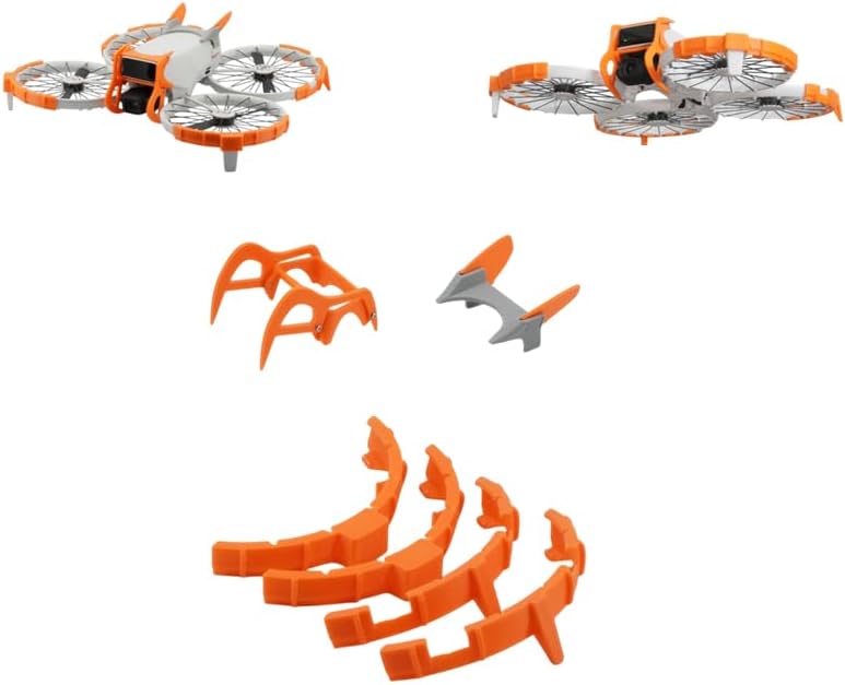 ILEI Flip Drone Protection Kit for Flip, 360¡ã Anti-Collision Accessories Set with Landing Gear, Tail Wing, Gimbal Bumper and Ring (Pink)