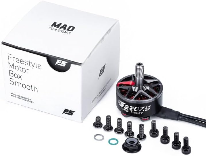 FS 2207.5 1750KV 1960KV 2550KV Brushless Motor 4~6S Lipo for 6inch Propeller Freestyle Drones (Red 2550KV)