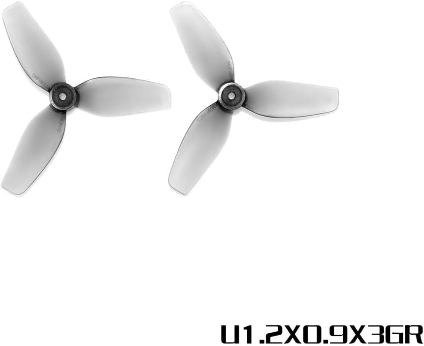 HQProp 16pcs 31mm 3-Blade Propellers Ultralight Whoop Props with 1mm Shaft Hole Compatible for 0702SE 23000KV Brushless Motor, Micro FPV Racing Drone Quadcopter
