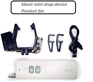 Mavic mini2/mini Drone Clip Payload Delivery Drop Transport Device Drone Release Fishing Bait Carrying Wedding Proposal Device Compatible with DJI Mavic mini drone(Load capacity 0.17 Ib).