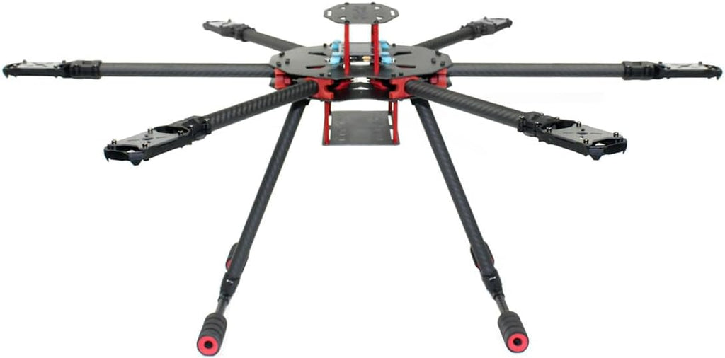 QWinOut Q705 Six-axls Folding Arm Hexacopter Aircraft Frame Kit 705MM 6-Axls Airframe with Landing Gear Skid for DIY Drone
