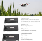 VBESTLIFE 3PCS Drone Battery, 3 x 750mAh 3.7V Rechargeable Quadcopter Drone Lithium Battery for E88max E99max P8 a13 a15 k6max k9max k10max k12max k706 k708 s1s