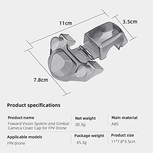 BTG Gimbal Protector Camera Lens Cover Protector Compatible with DJI FPV Combo Drone