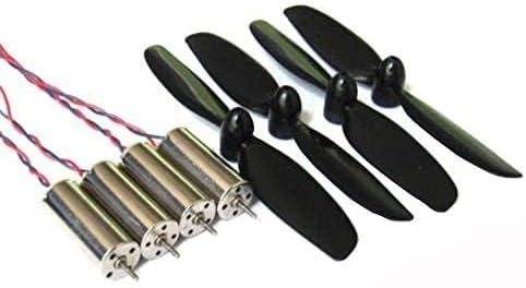 8520 Coreless Brushed Motor Set 53000rpm 8.5x20mm + 75mm CW CCW Propeller