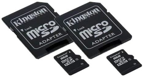 HUBSAN H501S X4 FPV Quadcopter Drone Memory Card 2 x 8GB microSDHC Memory Card with SD Adapter (2 Pack)