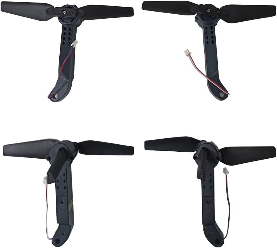 4pcs E58 Quadcopter Drone Arms with Motor and Propellers, Multirotors Replacement for E58/L800/JY019/S168 FPV Flying Drone