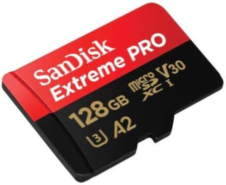 SanDisk microSDXC 128GB Extreme PRO Memory Card with Adapter Works with DJI Mini 4 Pro Action Drone (SDSQXCD-128G-GN6MA) A2 UHS-I U3 4k Bundle with 1 Everything But Stromboli MicroSD & SD Card Reader