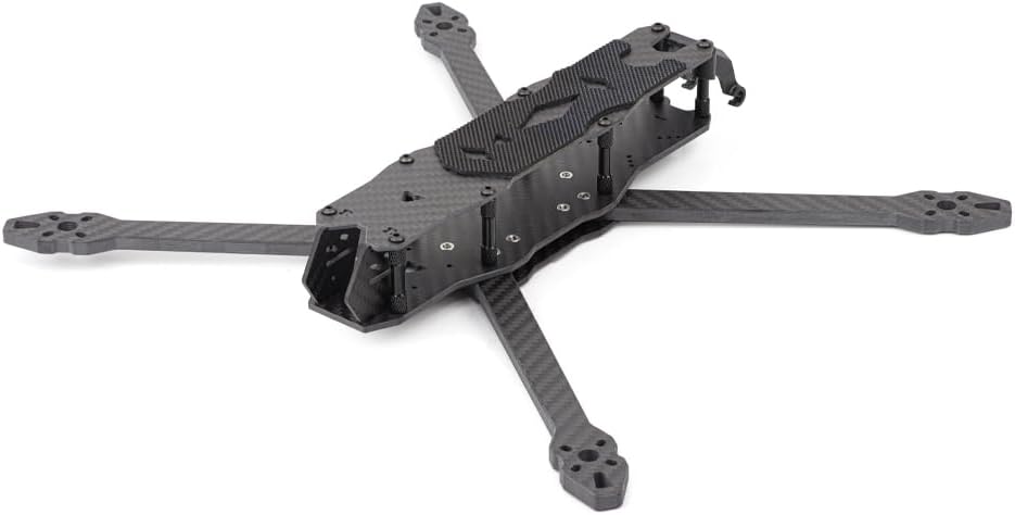 HGLRC 335mm 7 inch FPV Racing Drone Frame Carbon Fiber for FPV Long Range Freestyle Training Quadcopter with Lipo Battery Strap