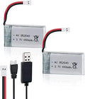 2PCS 3.7V 650mAh Lipo Battery for Syma X5C X5 RC Quadcopter Drone with XH2.54/Molex Plug with USB Charger Drone Batteries