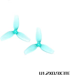 HQProp 16pcs 31mm 3-Blade Propellers Ultralight Whoop Props with 1mm Shaft Hole Compatible for 0702SE 23000KV Brushless Motor, Micro FPV Racing Drone Quadcopter