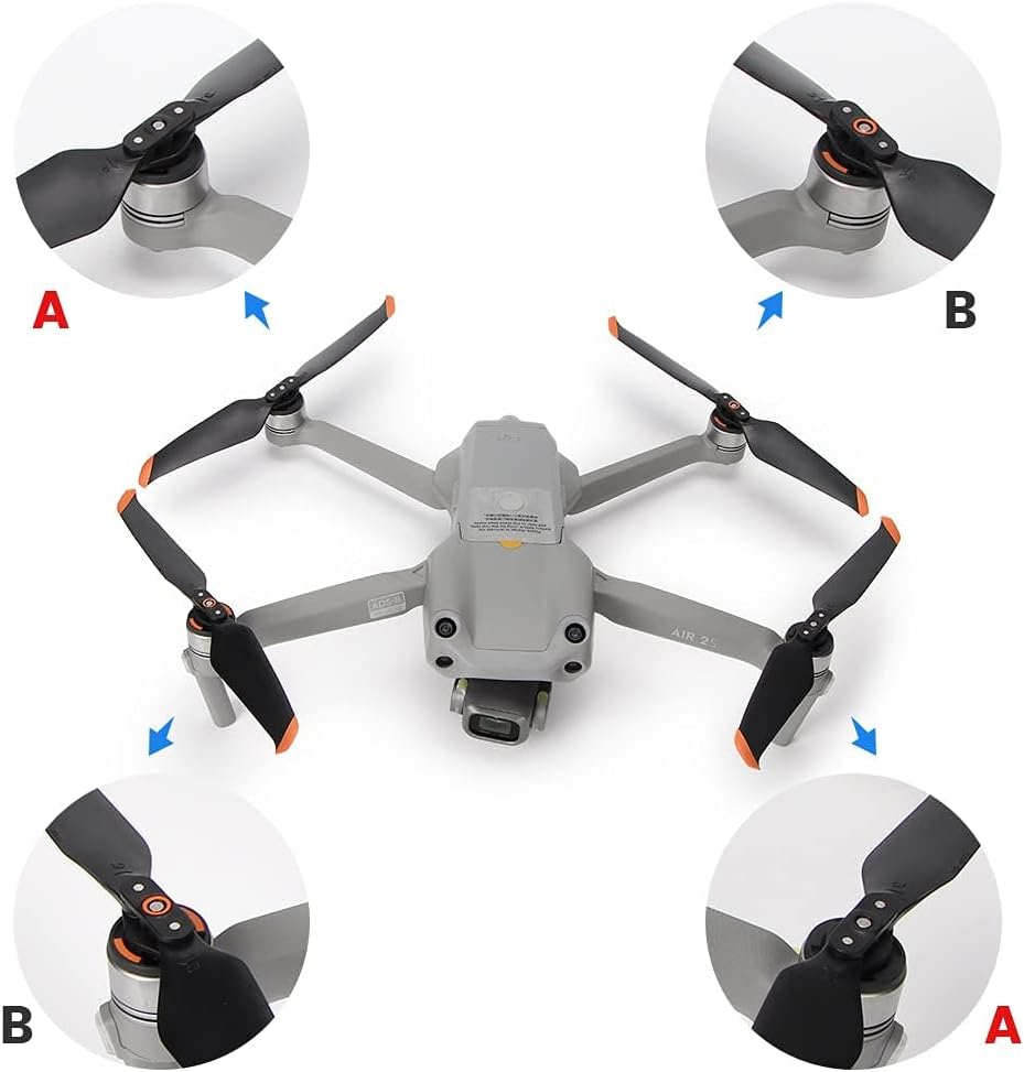 12 pcs Mavic Air 2/Air 2s Propellers, Low Noise Replacement Spare Blades Props for DJI Mavic Air 2/Air 2s Accessories