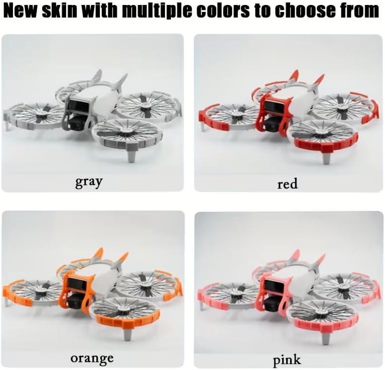 ILEI Flip Drone Protection Kit for Flip, 360¡ã Anti-Collision Accessories Set with Landing Gear, Tail Wing, Gimbal Bumper and Ring (Pink)