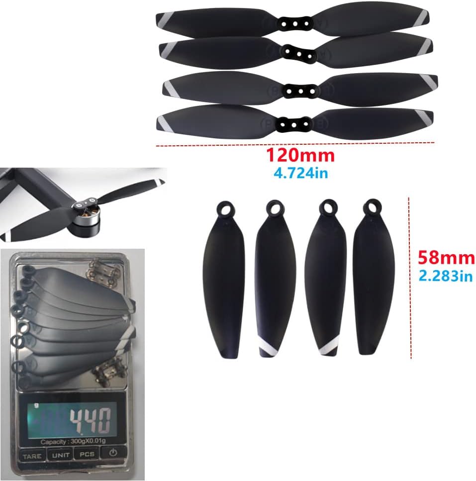 sea jump 16PCS Propeller for HS175D HT50 X500pro X650 Z6pro W3 F11MINI F7MINI V11MINI Aerial Photography Folding Quadcopter, Spare Parts for RC Drone Blades