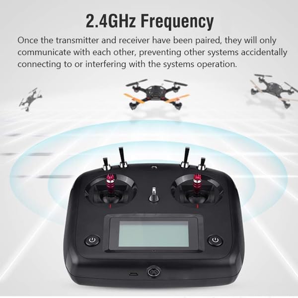 GoolRC Flysky FS-i6s 2.4G 10CH AFHDS 2A RC Transmitter with FS-iA6B Receiver for RC Drone Airplane Multicopter Helicopter (Black)