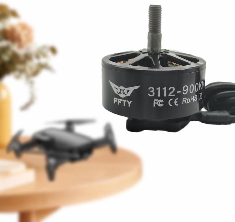4 Pcs 3112 900KV Brushless Motor for Drone ¨C High-Power BLDC Motor for 9-10 inch Props, 1545W Max, FPV Drone Motors, Brushless RC Motor for Quadcopter, Hexacopter, RC Plane (4)