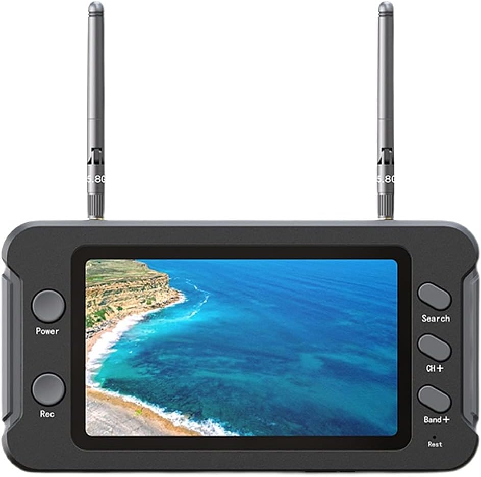 SoloGood FPV Monitor 4.3inch with DVR 5.8Ghz 40CH 800 x 480 IPS Drone Receiver Monitor for FPV Drone RC Cars