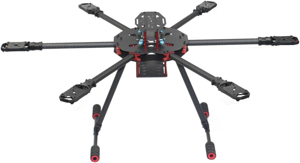 QWinOut Q705 Six-axls Folding Arm Hexacopter Aircraft Frame Kit 705MM 6-Axls Airframe with Landing Gear Skid for DIY Drone