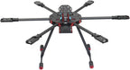 QWinOut Q705 Six-axls Folding Arm Hexacopter Aircraft Frame Kit 705MM 6-Axls Airframe with Landing Gear Skid for DIY Drone