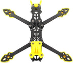 Mark4 5inch FPV Carbon Fiber Frame 225mm Wheelbase 5mm arm Freestyle Long Range Frame for RC Quadcopter Racing Drone (MARK4 Yellow)