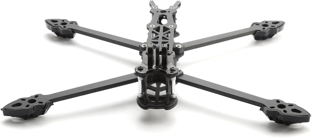 HXBER Mark4 8inch 375mm with 5mm Arm Quadcopter Frame 3K Carbon Fiber 8'' FPV Freestyle Racing Drone with Print Parts for DIY FPV, Black