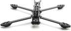 HXBER Mark4 8inch 375mm with 5mm Arm Quadcopter Frame 3K Carbon Fiber 8'' FPV Freestyle Racing Drone with Print Parts for DIY FPV, Black