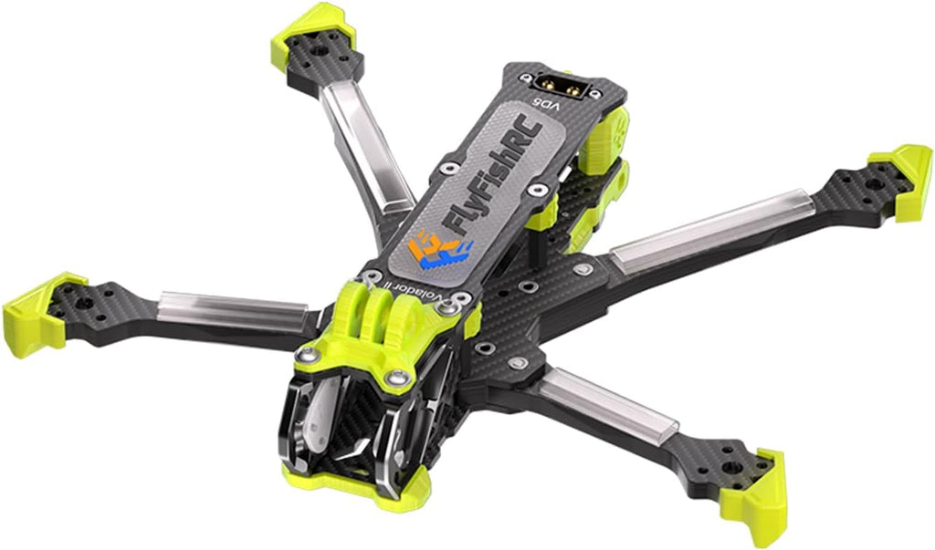 Volador II VD5 O4 Pro Air Unit Deadcat RC FPV Drone Racing Drone Quad T700 Carbon Fiber Quadcopter Frame Kit with 6mm Arm 5 Inch RC Hobbies Cinematic w/TPU Parts Yellow