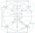 Roma LR2 123mm Carbon Fiber Ultralight FPV Frame Kits for RC FPV Racing Freestyle 2inch Micro Long Range Drone Replacement Parts