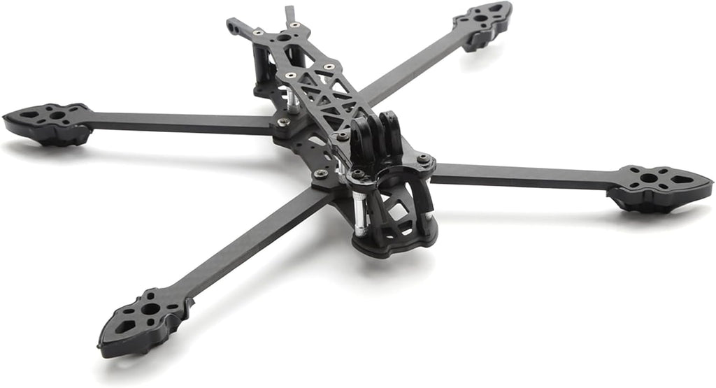 HXBER Mark4 8inch 375mm with 5mm Arm Quadcopter Frame 3K Carbon Fiber 8'' FPV Freestyle Racing Drone with Print Parts for DIY FPV, Black