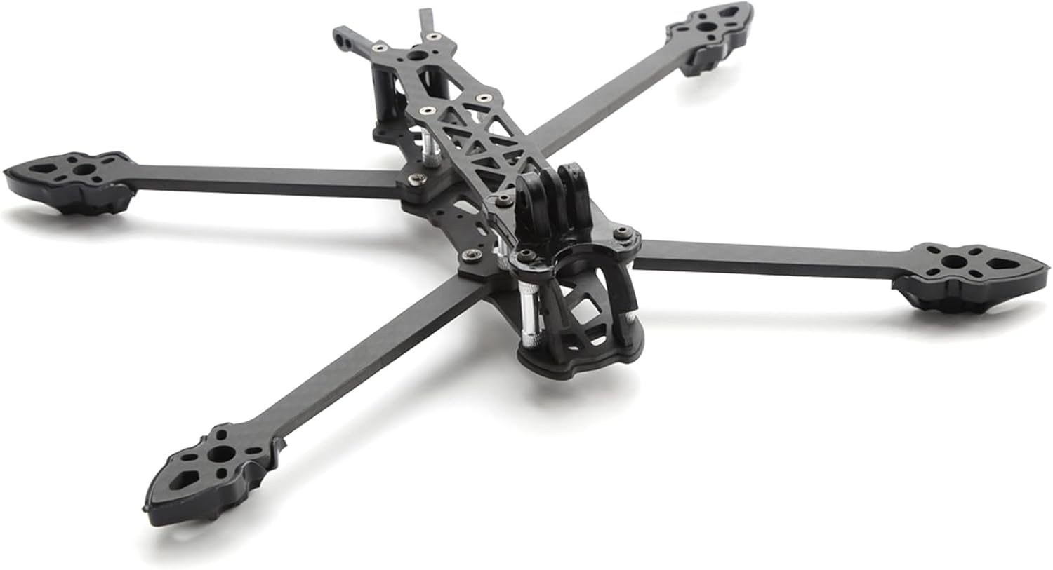 HXBER Mark4 8inch 375mm with 5mm Arm Quadcopter Frame 3K Carbon Fiber 8'' FPV Freestyle Racing Drone with Print Parts for DIY FPV, Black