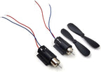 Drone Propeller, 16 Pieces of Propeller Props, 4 Pieces of 716 Hollow Cup Motors and 4 Pieces of Motor Covers, which are Used for Spare Parts of Propeller Hollow Cup Motors of Four-axis Aircraft.