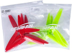 8pcs 3-Blade Props high-Speed Propellers, 7inch 180mm CW CCW for Racing Frame FPV Drone 2206-1500kv Motors,GEMFAN 7040£¨Yellow and Red£©