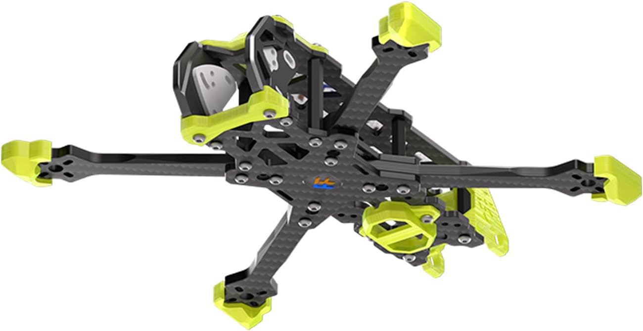 VOLADOR VX3.5 O4 Pro Air Unit RC FPV Racing Drone Quad T700 Carbon Fiber 3.5¡å HD quashed-X Quadcopter Frame Kit RC DIY Parts w/TPU Accessories Yellow