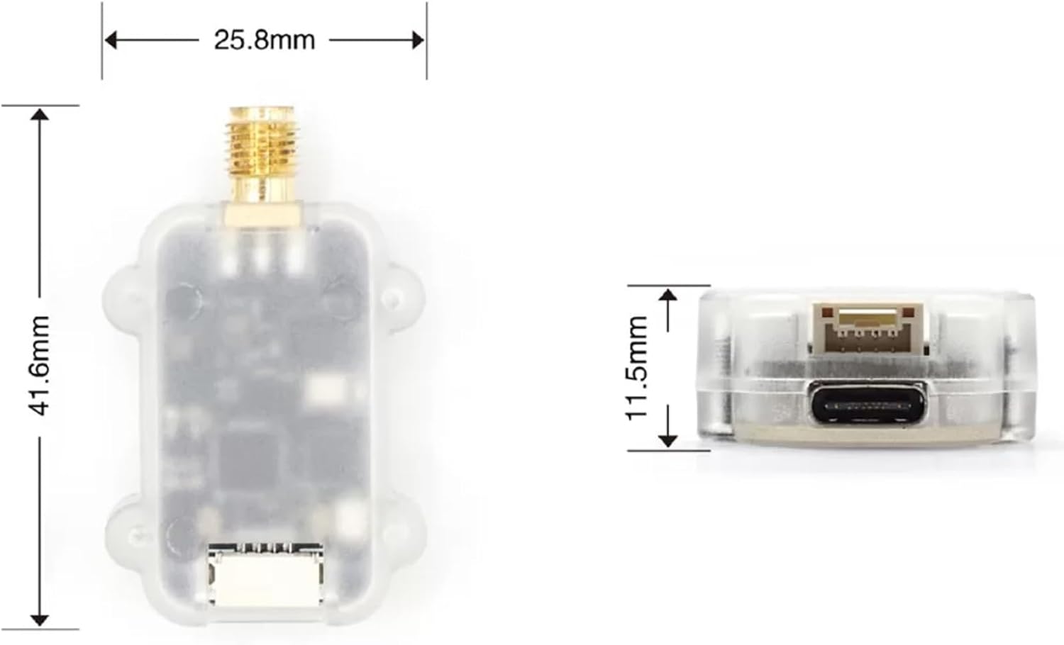 SXZ-LR24-F - 2.4GHz LoRa Telemetry 15km or More, Provide a Reliable Point-to-Point bidirectional Communication Link for Pixhawk/Ardupilot/PX4