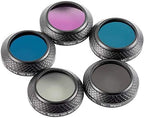 Ultimaxx 7 Piece Drone Camera Filter Bundle Kit for DJI Phantom 4, Phantom 4 w/Filters, Lens Hood, Gimbal Stabilizer, Carry Case