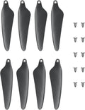 UranHub G30 4K Drone Propellers, Set of 8 with 10 Screws, Grey