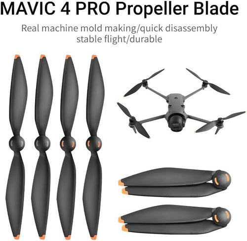 2 Pairs of Mavic 4 Pro Propellers, Quick Release Low Noise Propeller Blades Compatible with DJI Mavic 4 Pro Drone Accessories