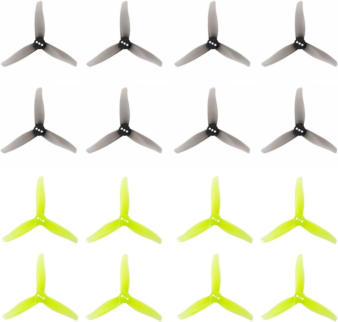 16pcs GEMFAN 3016 3-Blade 3inch Propeller Props 1.5mm Hole for 1108-1308 Brushless Motors, FPV Racing Drone, Toothpick Quadcopters