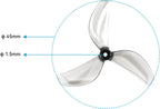 BETAFPV Gemfan 16pcs 45mm 3-Blade Whoop Drone Propeller with 1.5mm Shaft Hole Compatible for FPV Racing Like Meteor75 Pro 1S FPV Whoop Drone Quadcopter