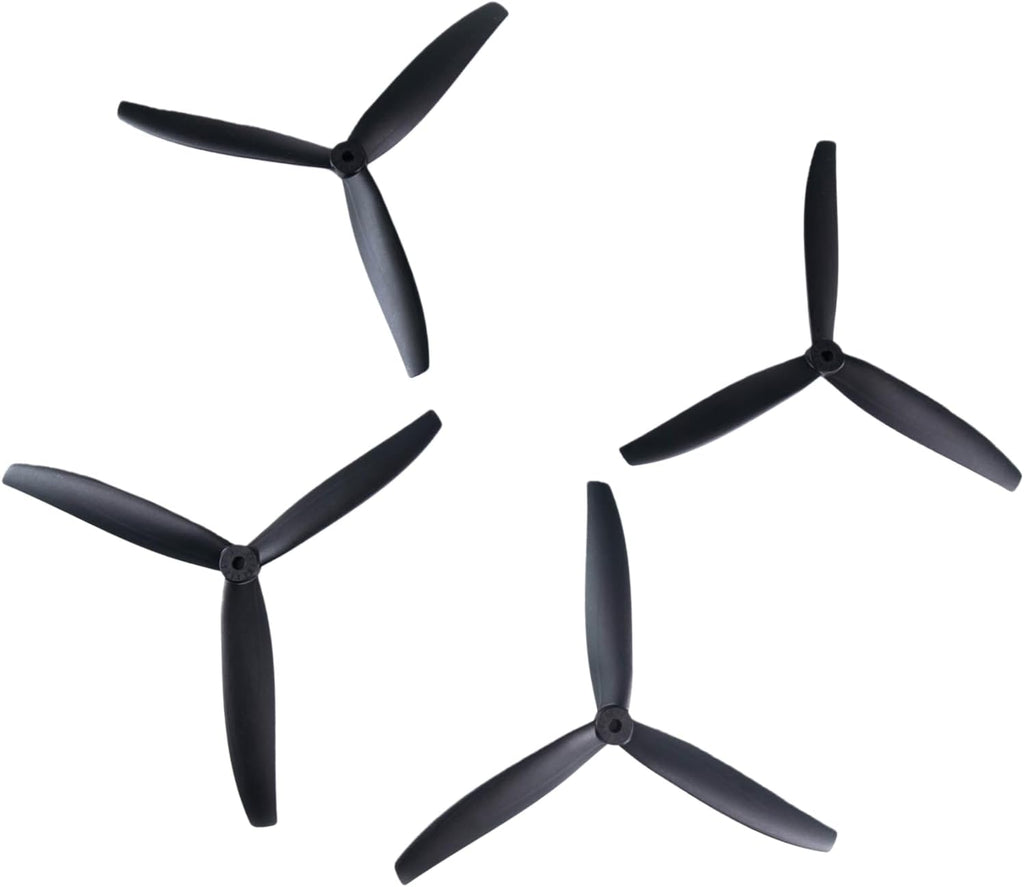 8 Inch Glass Fiber Nylon 8-Inch Propellers, 3-Blade Props for Cinelifter FPV Drones, Black (4 pcs - 2 CW, 2 CCW)