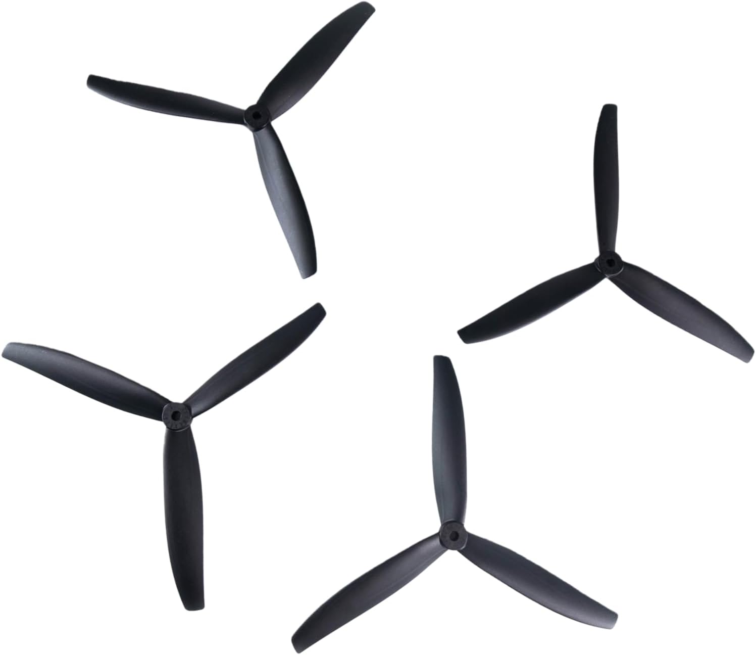8 Inch Glass Fiber Nylon 8-Inch Propellers, 3-Blade Props for Cinelifter FPV Drones, Black (4 pcs - 2 CW, 2 CCW)