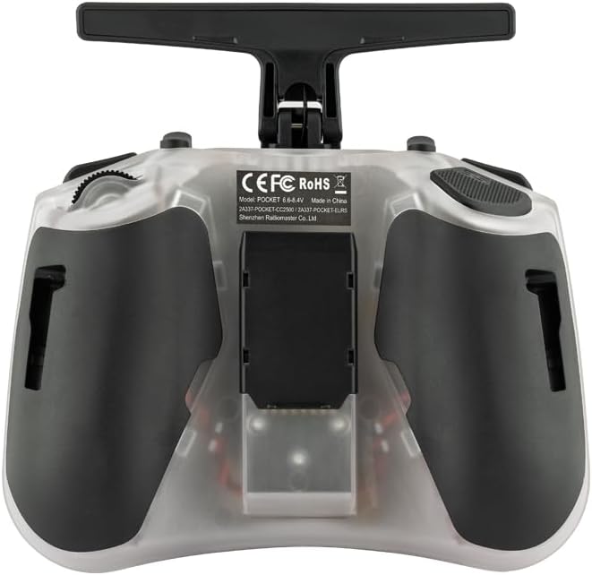 RadioMaster Pocket Portable Remote Controller Hall Gimbal EdgeTX Built in LED Light Mode 2 (Transparent, ELRS)